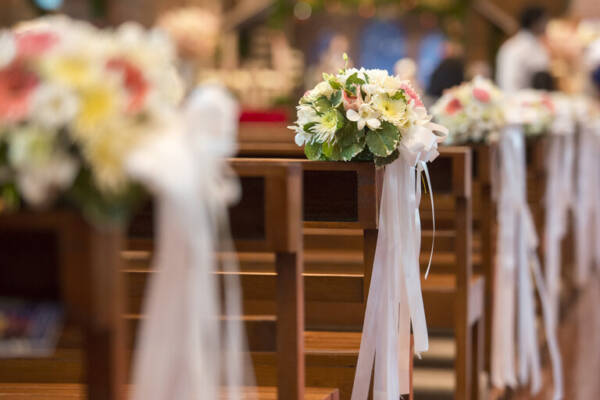 Aisle decorations for ceremonies